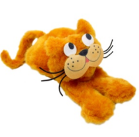 GoSi Дразнилка для собак "Рыжий кот" с ручкой [сшитый с вышивкой]