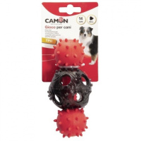 Камон 041 Игрушка гантель из ТПР с бубенчиком 14 см, 4 шт/упак