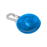 Маячок на ошейник круглый большой Zoo One (синий)