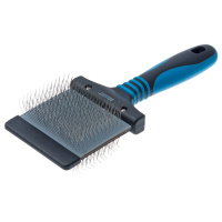 Пуходерка DeLIGHT двухсторонняя гибкая мягкий+жёсткий корд (большая 36842L)