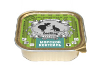 ZOORING Консервы для кошек паштет, Морской коктейль, 100 г.