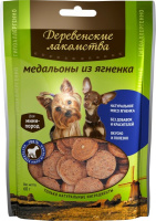 Деревенские лакомства Медальоны из ягненка для мелких пород [уценка]
