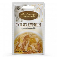 Деревенские лакомства Суп из курицы с уткой и тыквой 4 шт*35г