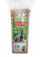 Брикет Соломка древесная Белый друг 20л