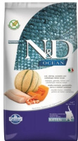 Farmina N&D Ocean треска, креветка, тыква и дыня для котят (5 кг)