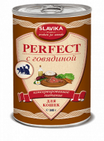 Славика Перфект для кошек с говядиной 340 г.