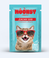 MOONSY Пауч для кошек Паштет "ДЖЕМИ БИФ" телятина с овощами, 80 г. [уценка]