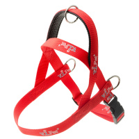 Шлейка ездовая V.I.Pet 25 мм L [65/76-99 см] [красная]