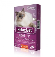 Relaxivet Спот-он капли успокоительные, 4 пипетки по 0,5 мл. [уценка]