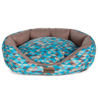 Лежанка овальная медиум "Мозаика", 600*480*200мм Триол 31932095