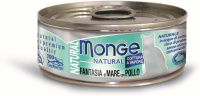 Monge Cat Natural консервы для кошек морепродукты с курицей, 80 г.