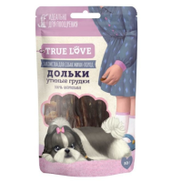 Грин Кьюзин Лакомство для собак TRUE LOVE : ДОЛЬКИ утиные грудки 50 г. [уценка]