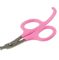 Когтерез-ножницы DeLIGHT ROSE малый с упором 3904R /24/