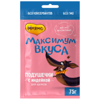 Мнямс лакомство для щенков подушечки с индейкой «Максимум вкуса»