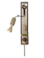 Игрушка-дразнилка для кошек из натуральных материалов "Кукуруза" 55/400мм