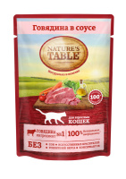 Nature's Table пауч для кошекГовядина Соус