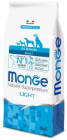 Monge Dog Speciality Light корм для собак всех пород низкокалорийный лосось с рисом, (2,5 кг)