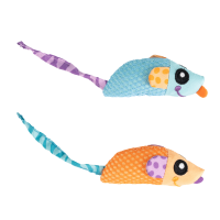 Petstages игрушка для кошек Dental "Мышки с кошачьей мятой" 9 см 2 шт.