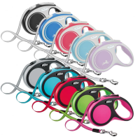 flexi рулетка NEW LINE Comfort XS [до 12 кг] лента 3 м серый/красный