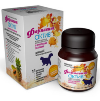 Фармавит Актив, витамины для кошек, Красота и здоровье шерсти, 60 таб. [уценка]