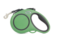 Поводок-рулетка для собак Urban S, 5м до 15кг, лента, зеленый, Triol
