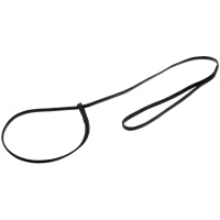 Поводок-затяжка с петлёй [лента-чулок] 5мм*70см [чёрный] 74-2340