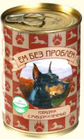 Ем без проблем консервы для собак [говядина, рубец, печень] 410 г. (410гр)