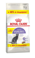 Royal Canin Sterilised, Сухой корм для взрослых стерилизованных кошек и кастрированных котов от 1 года до 7 лет, (400+160гр)