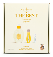 ISB The Best line Набор Orion кондиционер для средней шерсти 500 мл, шампунь 120 мл + парфюм 2 мл в подарок