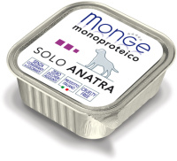 Monge Dog Monoproteico Solo консервы для собак паштет из утки, 150 г.