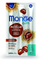 Лакомство Monge Gift Sensitive digestion для собак всех пород "Мягкие палочки" со свежим ягненком и каштаном для чувствительного пищеварения 45 г