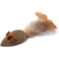 Триол Игрушка для кошек, Мышка с перьями, из кошачьей мяты