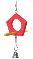 Игрушка для птиц "Качели-домик", 175/205*125мм