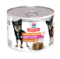 Hills Science Plan Small & Mini Perfect Digestion консервы для собак мелких пород [мусс] [Индейка, 200 г.]