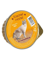 Кошачье счастье консервы для кошек С цыплёнком, 100 г.