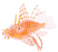 175 рыбка-крылатка желтая силикон Барбус