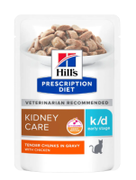 Hills 605679 Диета пауч д/кошек K/D лечение заболеваний почек [ранняя стадия] Курица 85г