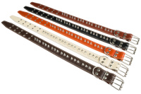 Амуниция Ошейник №45 1 слой с подкладом с шипами ширина 45 мм., обхват шеи 54-71 см. 104