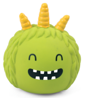 Триол Игрушка для собак из латекса "Зеленый монстрик с рожками", 76мм, серия HORROR