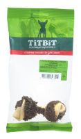 TiTBiT Кость узловая №3 с рубцом говяжьим, для собак, 1 шт 11 см.
