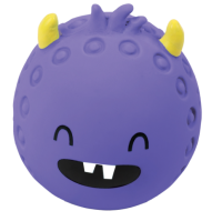 Триол Игрушка для собак из латекса "Фиолетовый монстрик с рожками", 69мм, серия HORROR