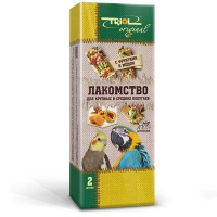Триол ORIGINAL палочки для крупных и средних попугаев с фруктами и медом 2шт. 50 г