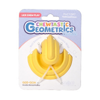 Игрушка интерактивная для собак из натурального каучука Chewtastic Geometrics Geo-Gem, горчичный