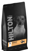 Hilton сухой корм для взрослых собак средних и крупных пород с чувствительным пищеварением, индейка и рис [уценка] (1 кг)