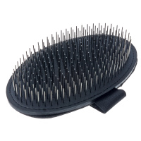 Щетка DeLIGHT резиновая [мет.зуб] на руку 4711 /12/