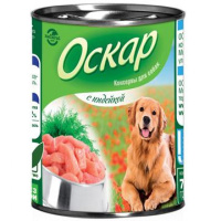 Оскар консервы для собак [индейка] 750 г.