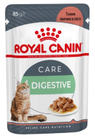 Royal Canin пауч для кошек Дайджестив Кэа соус тонкие ломтики 85 гр
