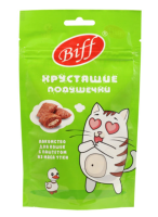 Бифф 026670 Лакомство д/кошек Хрустящие подушечки с паштетом из утки 60г