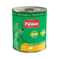 Четвероногий Гурман консервы для собак 340гр. с потрошками