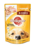 Pedigree Vital Protection Влажный корм для взрослых собак всех пород с Курицей в Соусе, 100 г.
